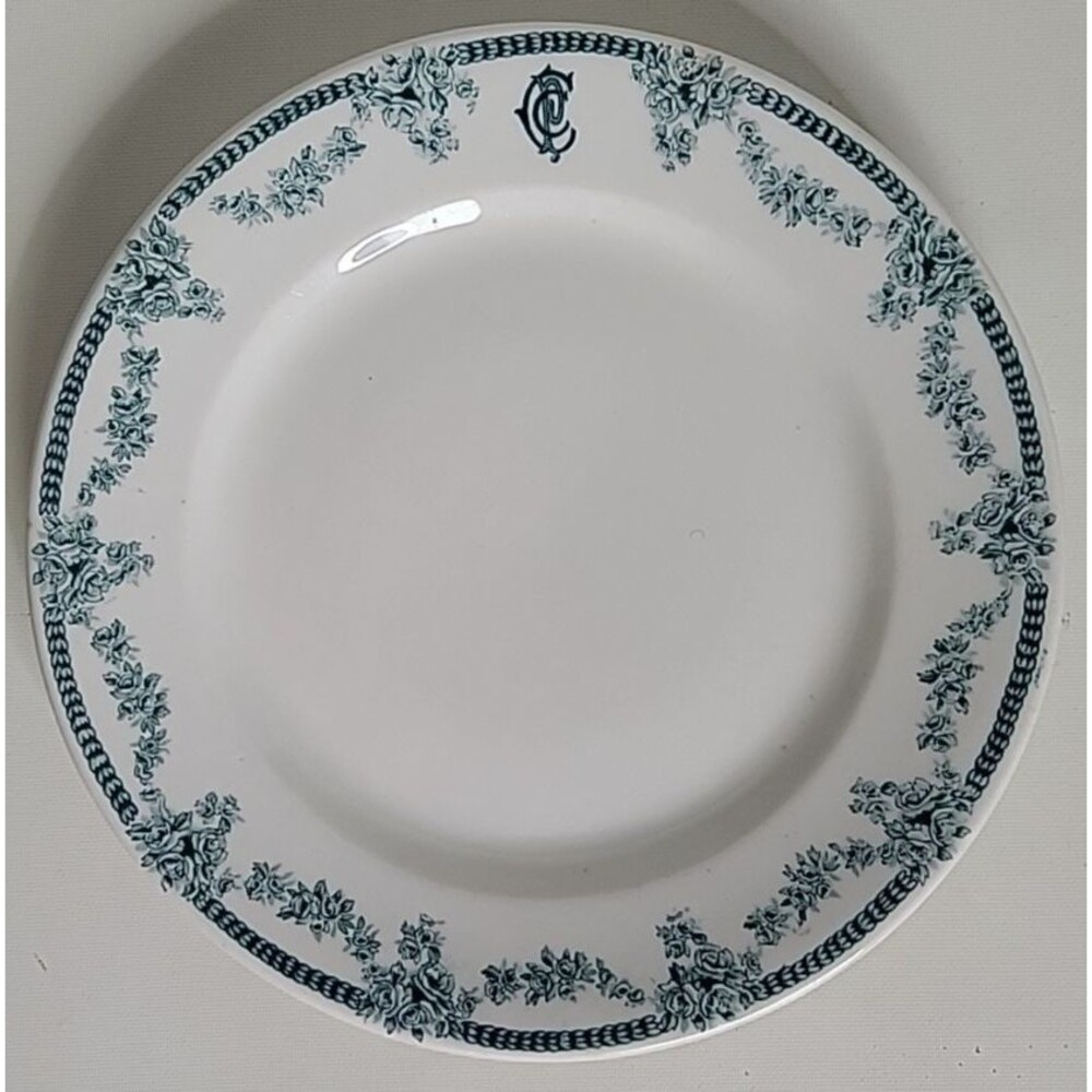 1900s The Park Candy Co Warren‎ Ohio Restaurant Ware Plate Shenango China Hughes